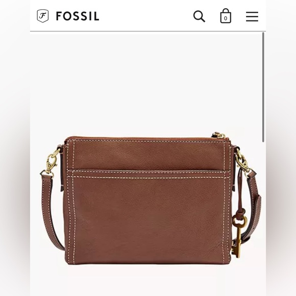 🎉HP!🎉 Fossil🔑 Light Blue Emma Leather Crossbody Bag - Picture 14 of 14